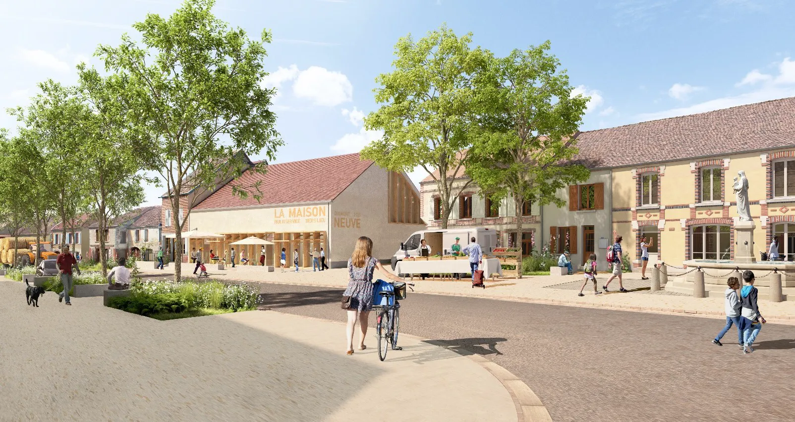 Illustration du centre_bourg de la commune de Dixmont