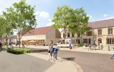 Illustration du centre_bourg de la commune de Dixmont