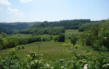 Vue de la réserve naturelle régionale de la côte de Mancy